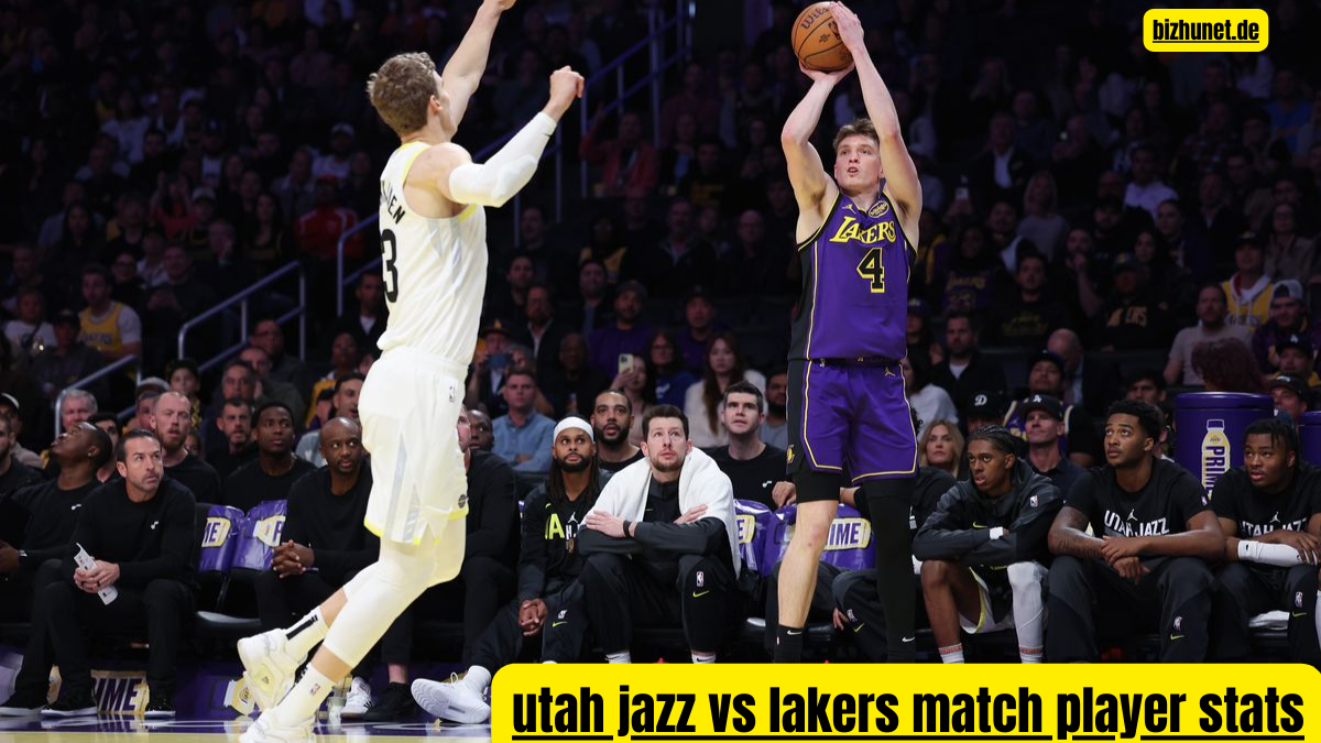 utah jazz vs lakers match player stats